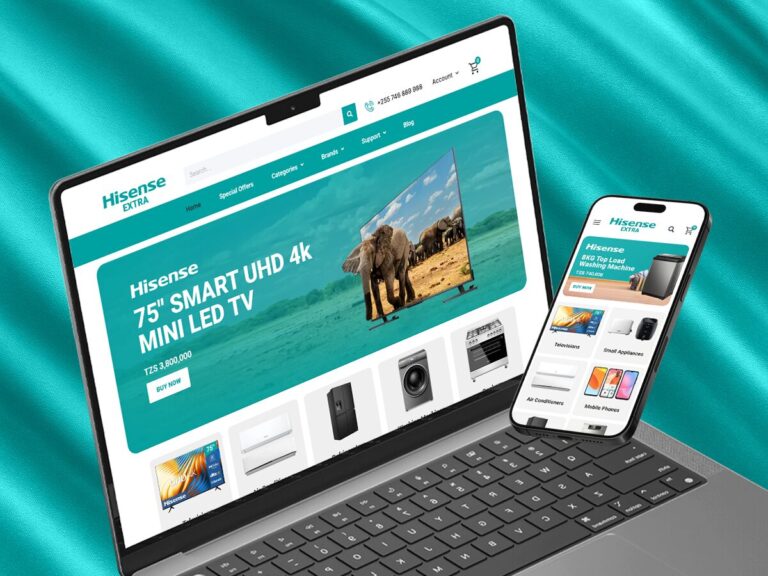 Hisense Tanzania Website By Velocity Digital Tanzania